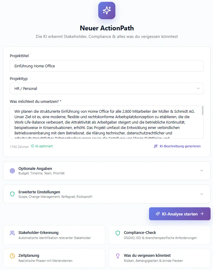 PathHub AI - Die KI, die nichts übersieht | Vollständige Aktionspläne