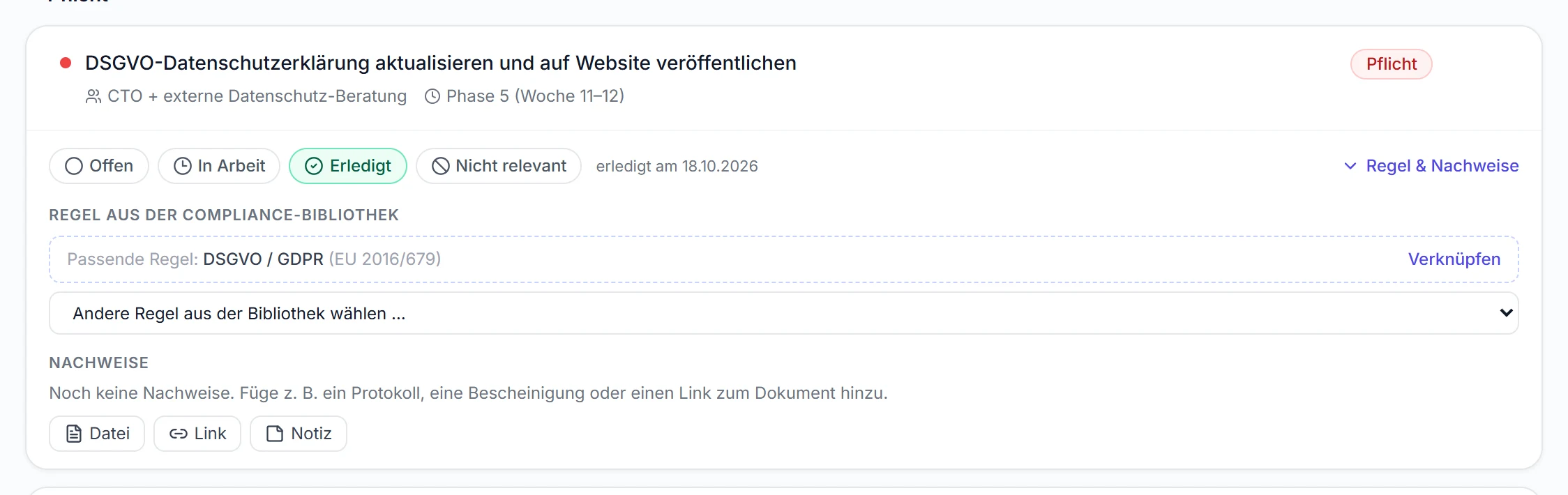 Das Ergebnis in PathHub